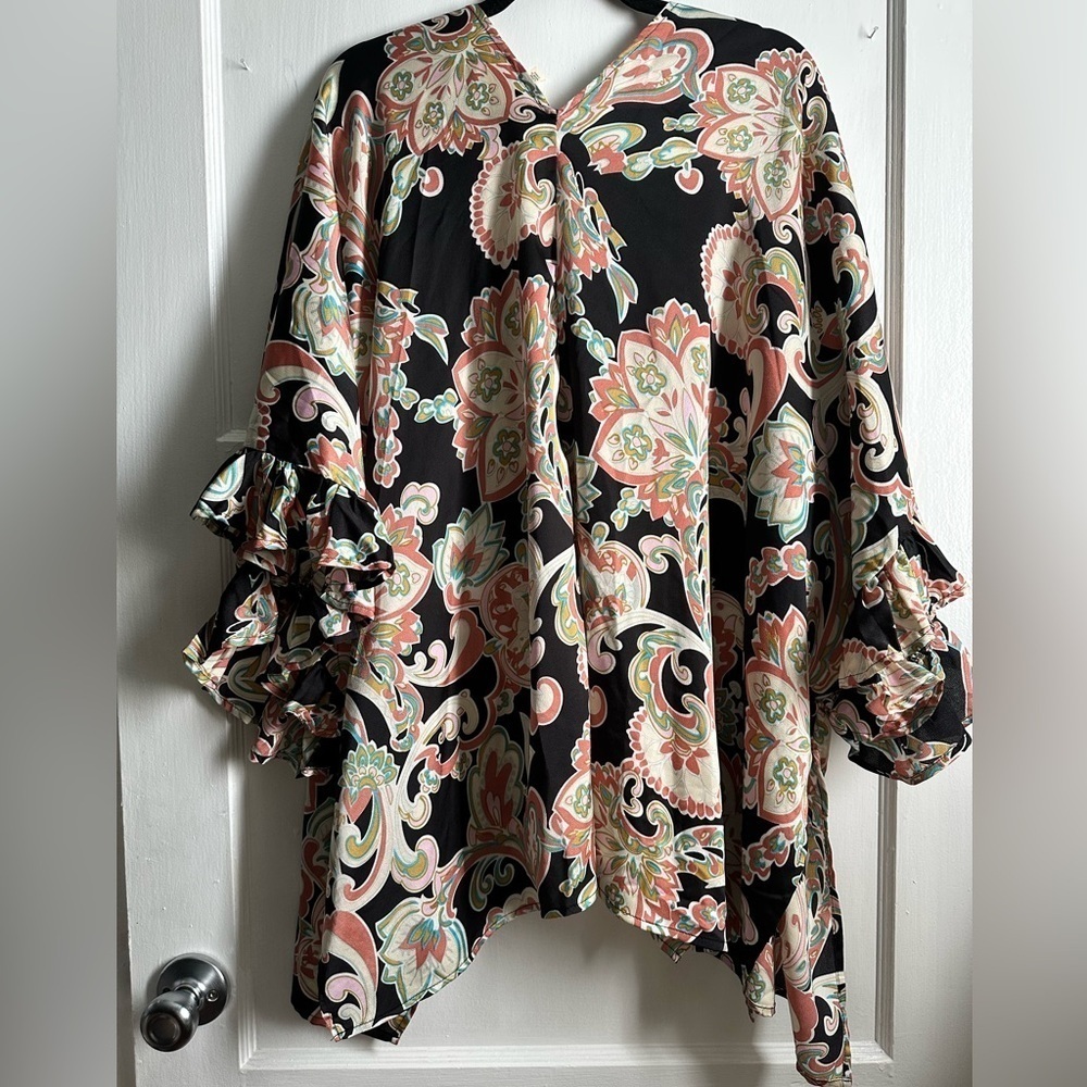 Entro Paisley Floral Kimono One Size - Picture 7 of 7